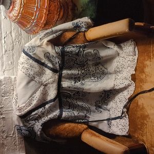 *HANDMADE VINTAGE Sheer Paisley Blouse*